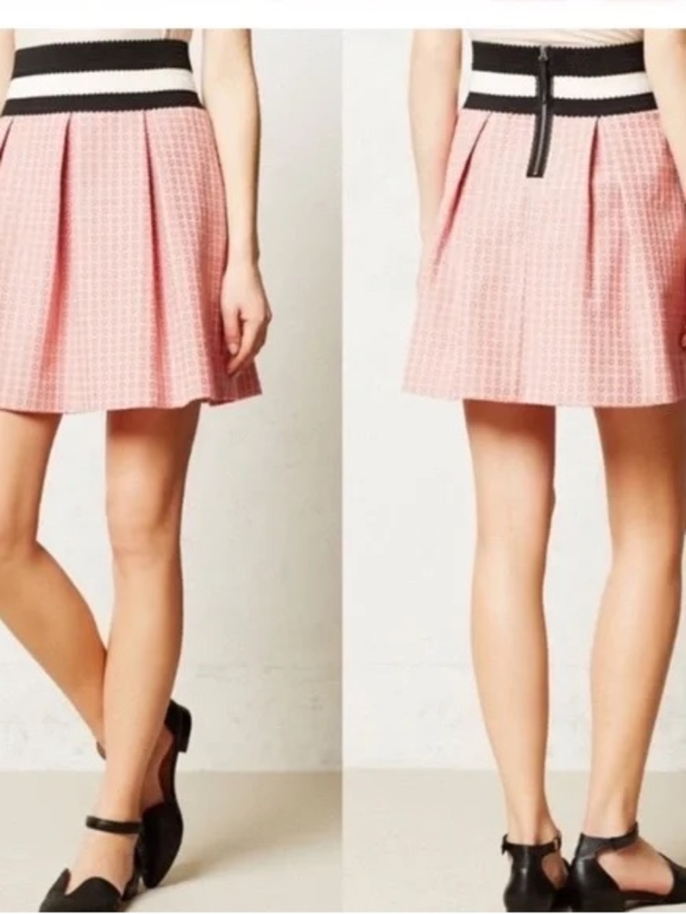 MAEVE ANTHROPOLOGIE Pink A-Line Skirt